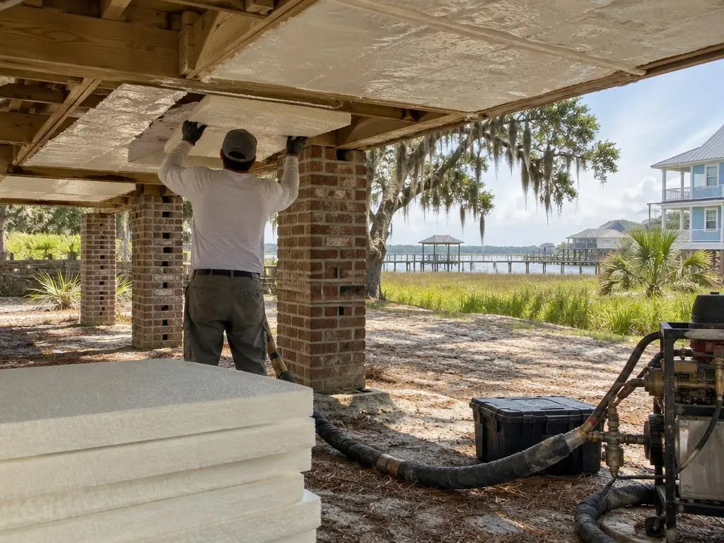 Raised Floor Insulation in Savannah, GA